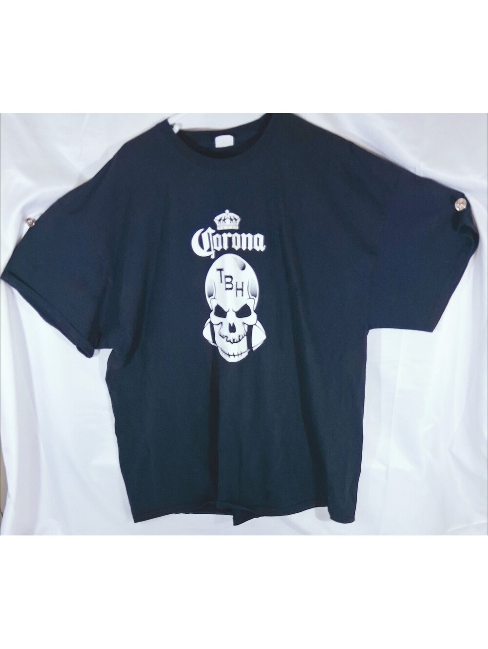 CORONA Raiders  NFL The Black HOLE TBH T-Shirt Short Sleeve XXXXL 4XL